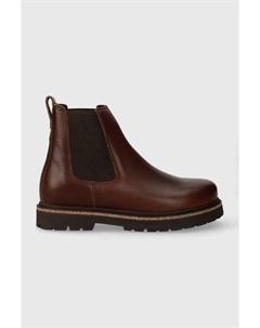 Женские ботильоны кожаные без шнуровки, коричневый Birkenstock