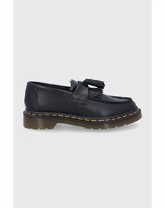Доктор Martens Adrian Yellow Stitch кожаные мокасины, черный Dr. martens