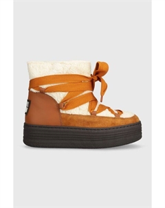 Зимние ботинки женские Haddy из замши и натуральной кожи, коричневый/экрю Steve madden