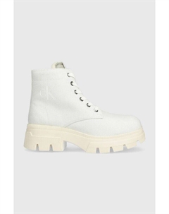 Ботильоны CHUNKY BOOT VINTAGE TONUE Jeans, белый Calvin klein