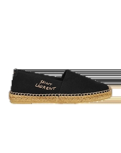 Ботинки Embroidered Espadrille, черный Saint laurent