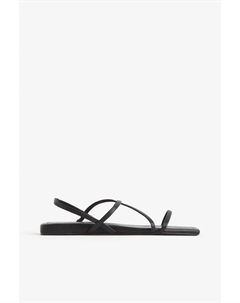 Сандалии с ремешками, черный H&m