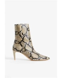 Сапоги на каблуке, бежевый H&m