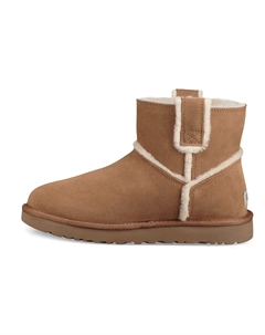 Угги женские Classic Mini, коричневый / белый Ugg