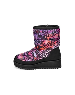 Угги женские Ridge Graffiti Pop, черный / фиолетовый Ugg
