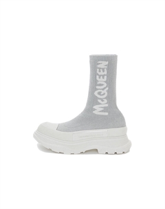 Женские ботильоны, серый/белый Alexander mcqueen