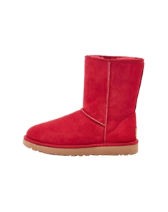 Ботинки зимние женские Classic Short, красный Ugg