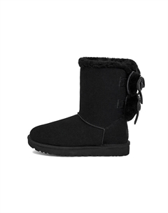 Угги короткие женские Classic Double Bow, черный Ugg