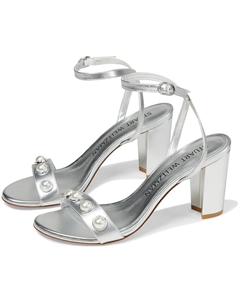 Сандалии Nearlybare Portia, серебряный Stuart weitzman