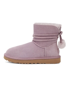 Угги женские Mini Bailey Bow Pom, фиолетовый Ugg