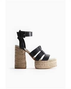 Эспадрильи на платформе, черный H&m