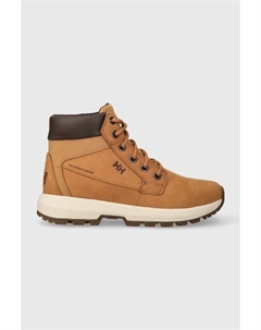 Женские ботинки кожаные на шнуровке, коричневый Helly hansen