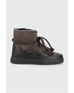 Классические кожаные зимние ботинки., серый Inuikii