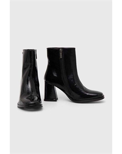 Кожаные ботильоны, черный Answear lab
