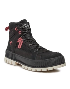 Ботильоны на шнуровке, черный Palladium