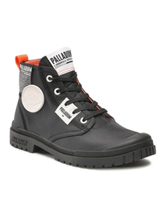 Ботильоны на шнуровке, черный Palladium