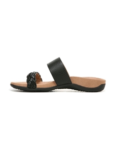 Туфли на плоской подошве SLIDES JEANNE, цвет black/tumbled leather Vionic