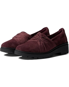 Лоферы Calla Style, цвет Burgundy Suede Clarks