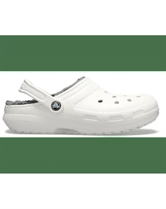 Классические сабо на подкладке женские, цвет White / Grey Crocs