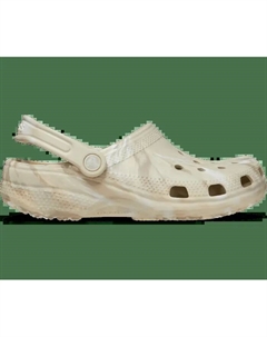 Классические мраморные сабо женские, цвет Bone / Multi Crocs