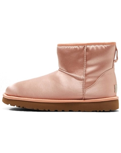 Сапоги зимние Classic Mini женские, розовое золото Ugg