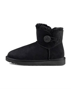 Угги женские Mini Bailey Button, черный Ugg