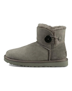Угги женские Mini Bailey Button II, серый Ugg