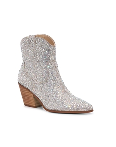 Ботинки Emory со стразами в стиле вестерн, серебряный металлик Betsey johnson