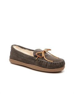 Мокасины Sheepskin, темно-серый Minnetonka
