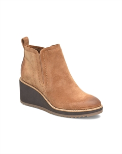 Ботинки Soft Emeree замшевые на танкетке мягкие, коричневый Sofft