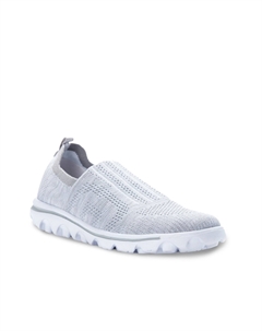 Слипоны Propet Travelactiv Stretch, бледно-серый