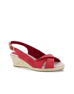 Эспадрильи Maureen на танкетке, красный Easy street