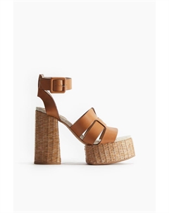 Эспадрильи на платформе, коричневый H&m