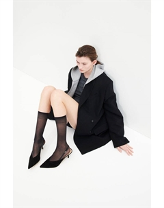 Туфли-Лодочки с ремешком на пятке из замши, черный H&m