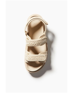 Сандалии с плетеными ремешками, бежевый H&m
