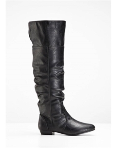 Сапоги выше колена, черный Rainbow