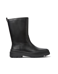 Женские сапоги из гладкой черной кожи, черный Camper