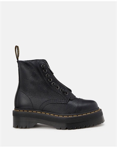 Сапоги женские из фактурной кожи, черный Dr. martens