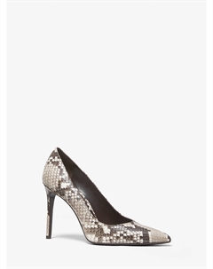 Кожаные туфли Gretel с тиснением Python Michael kors