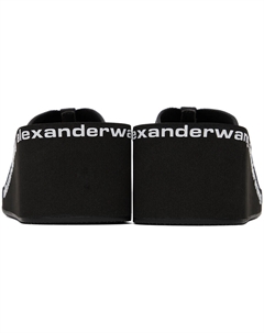 Черные босоножки на танкетке Alexander wang