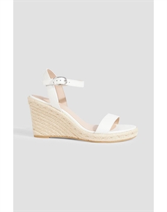Кожаные эспадрильи Teddi на танкетке, белый Stuart weitzman