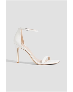 Кожаные сандалии Amelina 95, белый Stuart weitzman