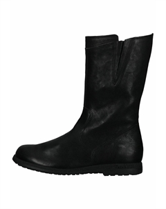 Сапоги женские кожаные на молнии, черный Think