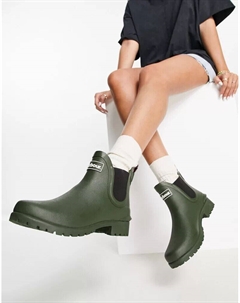 Женские сапоги Wilton Chelsea короткие резиновые, оливковый Barbour