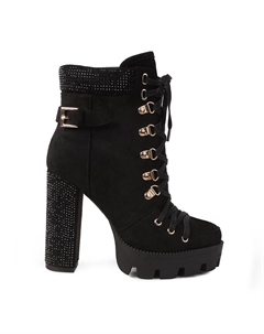 Женские ботильоны на платформе Birch Diamante, красный London rag