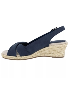 Женские эспадрильи Maureen на танкетке, темно-синий Easy street