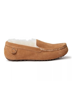 Женские мокасины Fireside By Mel с мехом, коричневый Dearfoams