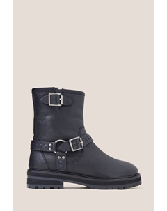 Кожаные байкерские ботинки, черный White stuff