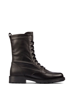 Ботинки высокие на шнуровке, черный Clarks