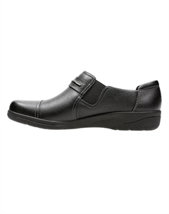 Женские кожаные слипоны Cheyn Madi, темно-коричневый Clarks
